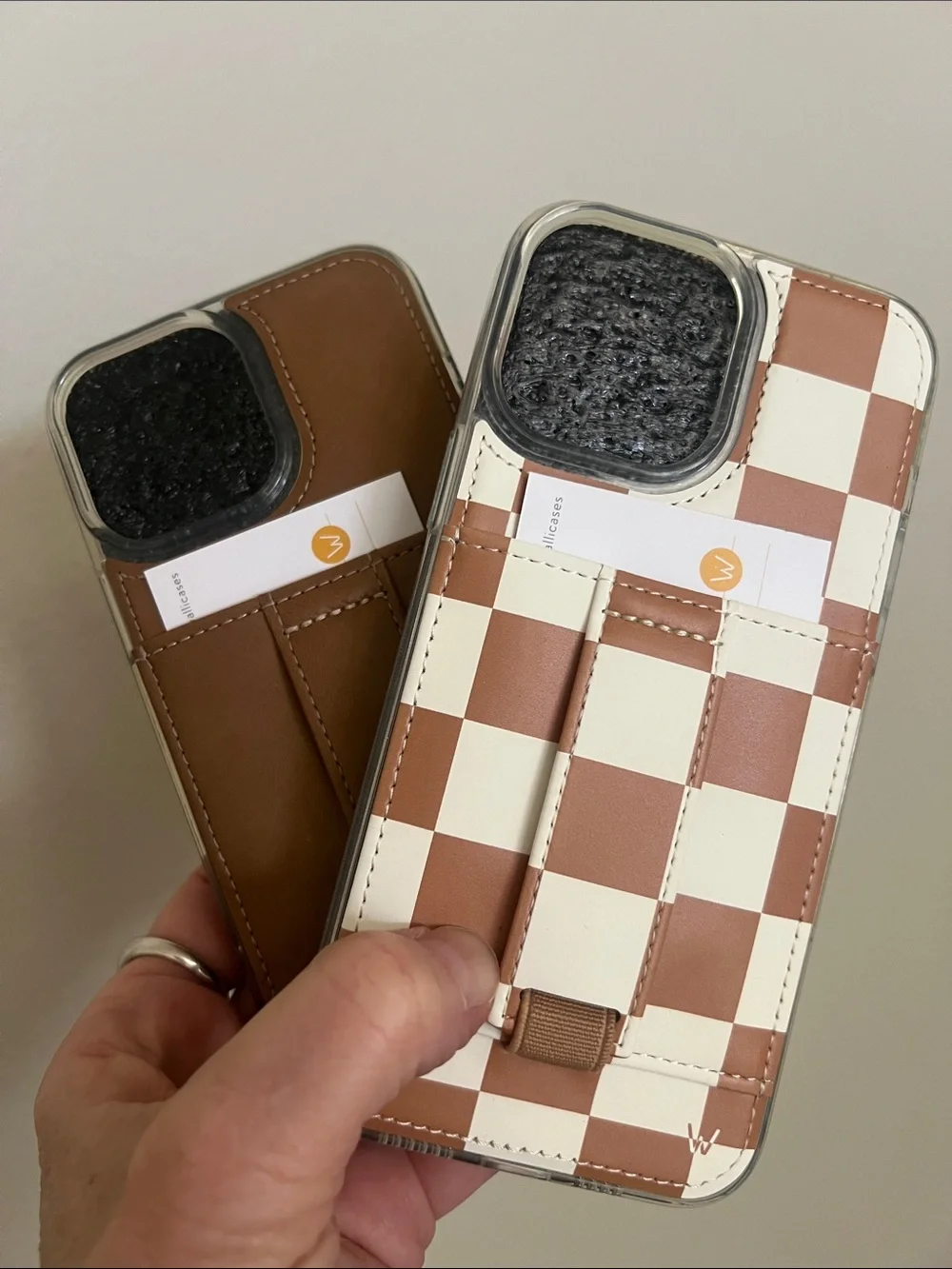 Walli Cases “Camel & Chestnut Checks” Our Faux Farmhouse New iPhone 13 Pro Max